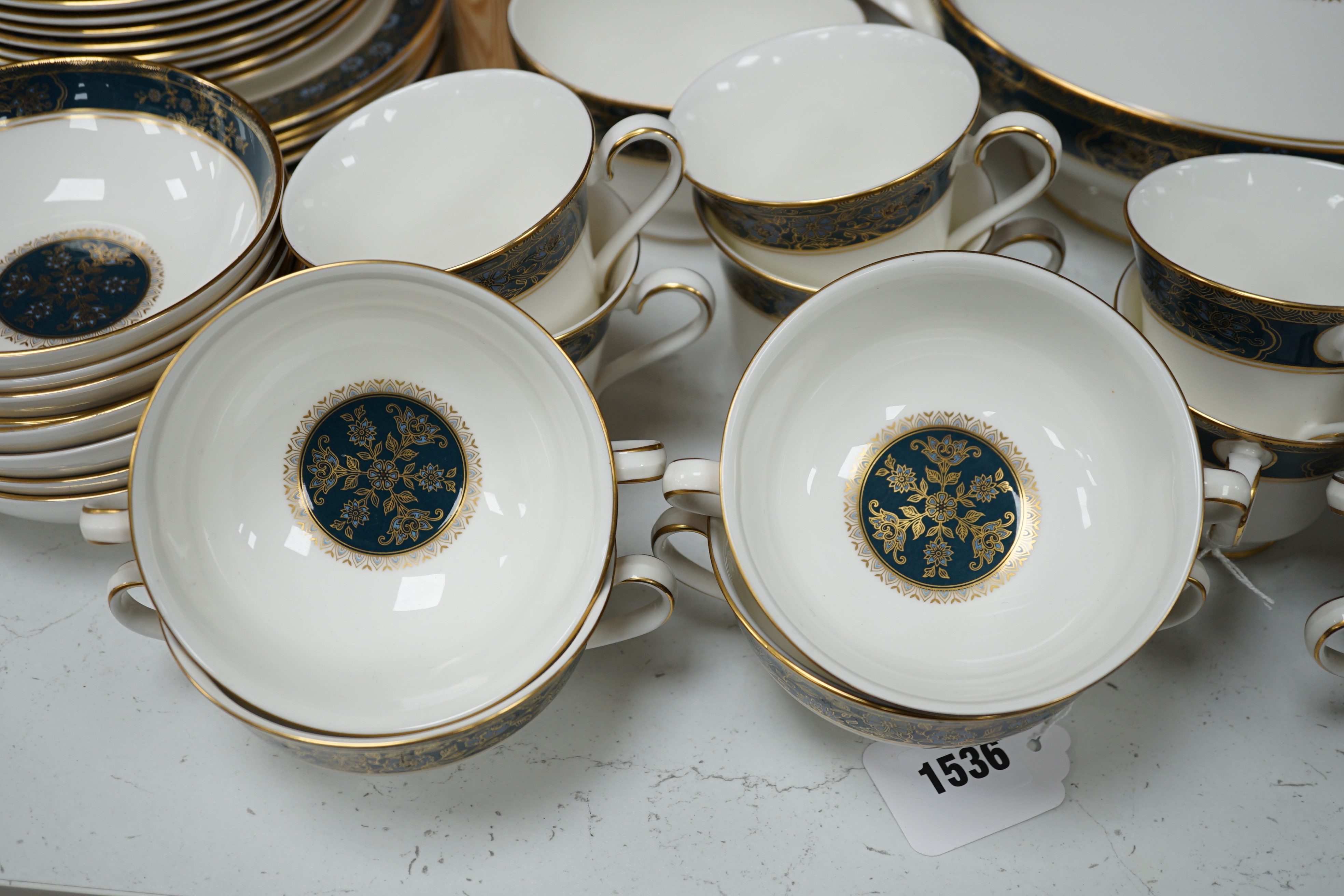 A Royal Doulton dinner and tea service, Carlyle pattern